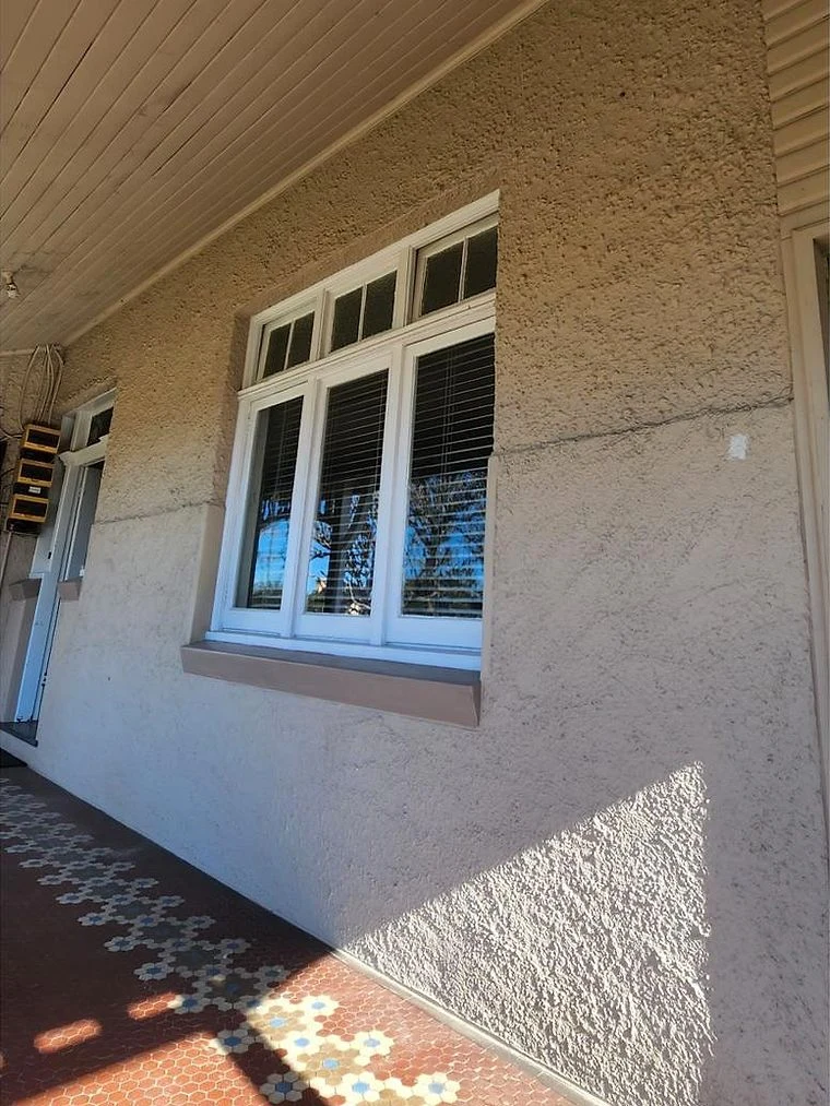 Before: Verandah walls and ceiling, exterior repaint